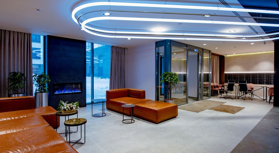 Входная зона ЖК Level Амурская-1