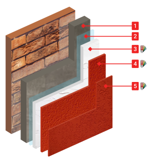 Декор КМ1 на шпатлеванную поверхность