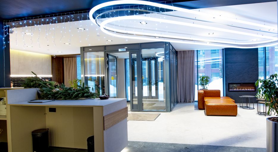 Входная зона ЖК Level Амурская-2