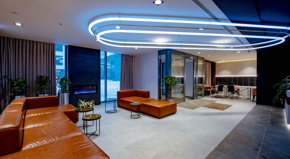 Входная зона ЖК Level Амурская-5